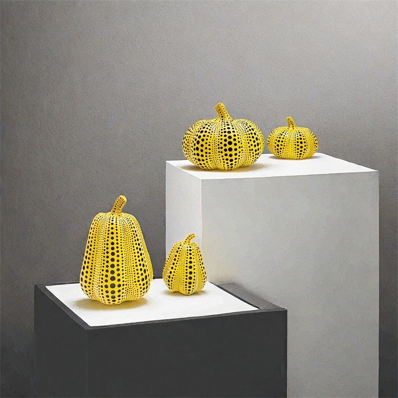 Resin Art Gift For Wedding - Estatua de Resina de Calabaza Amarilla,