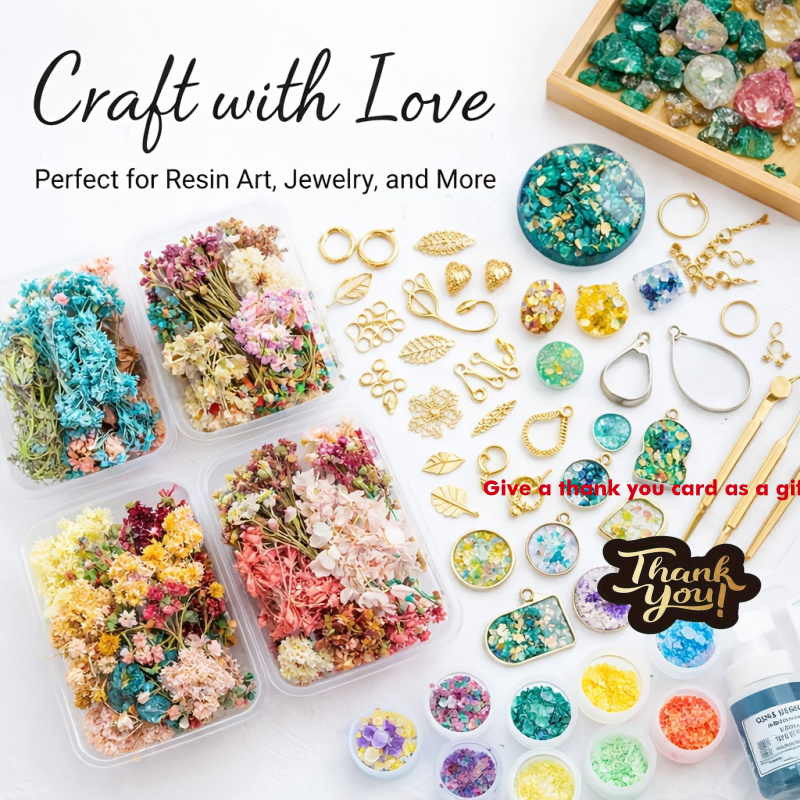 Resin Art Gift For Wedding - Set de 10 Cajas de Ramos