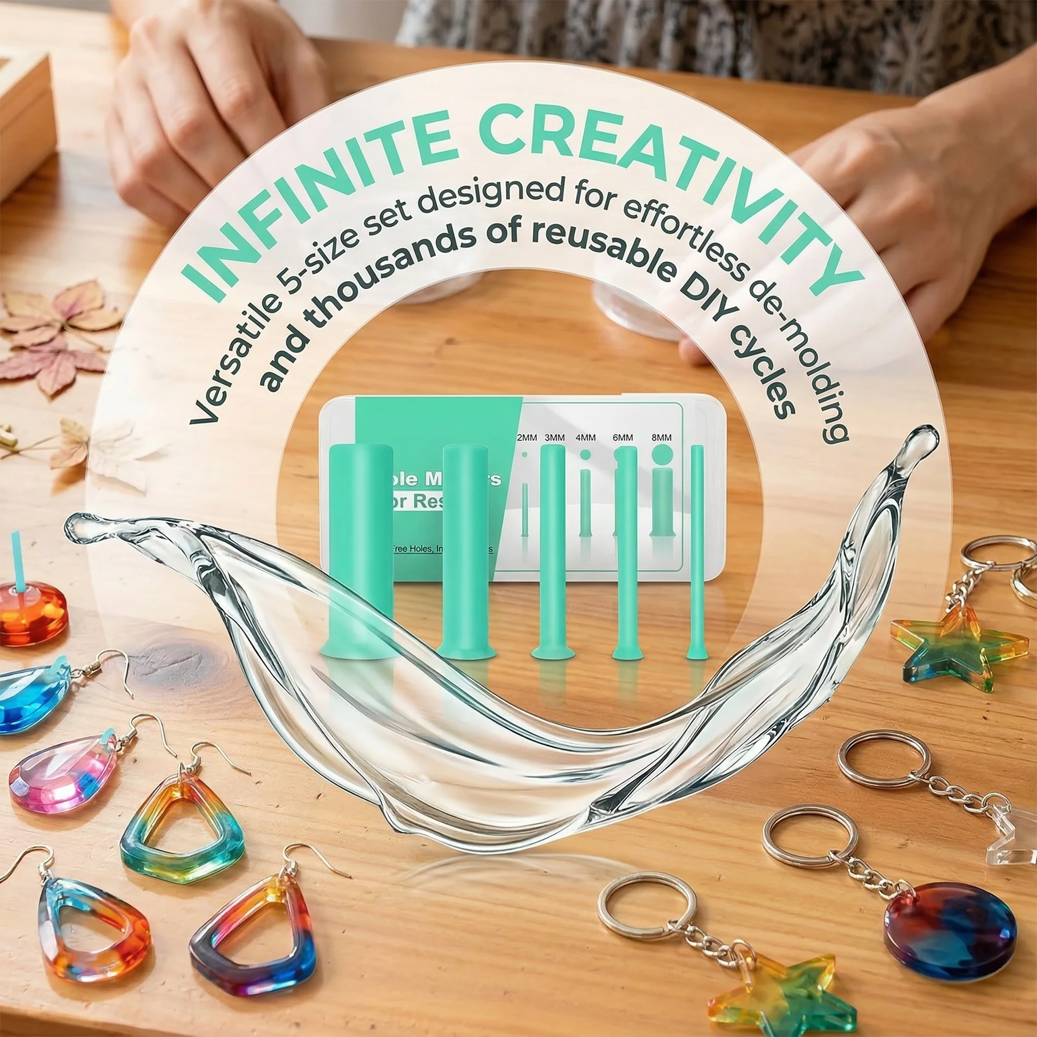 Resin Art Jewellery - Kit de 35 piezas de perforadores