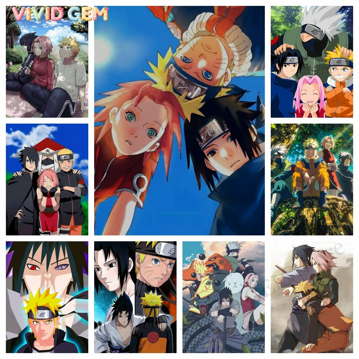 Resin Art Class - VIVID GEM Naruto Shippuden Clase Siete,