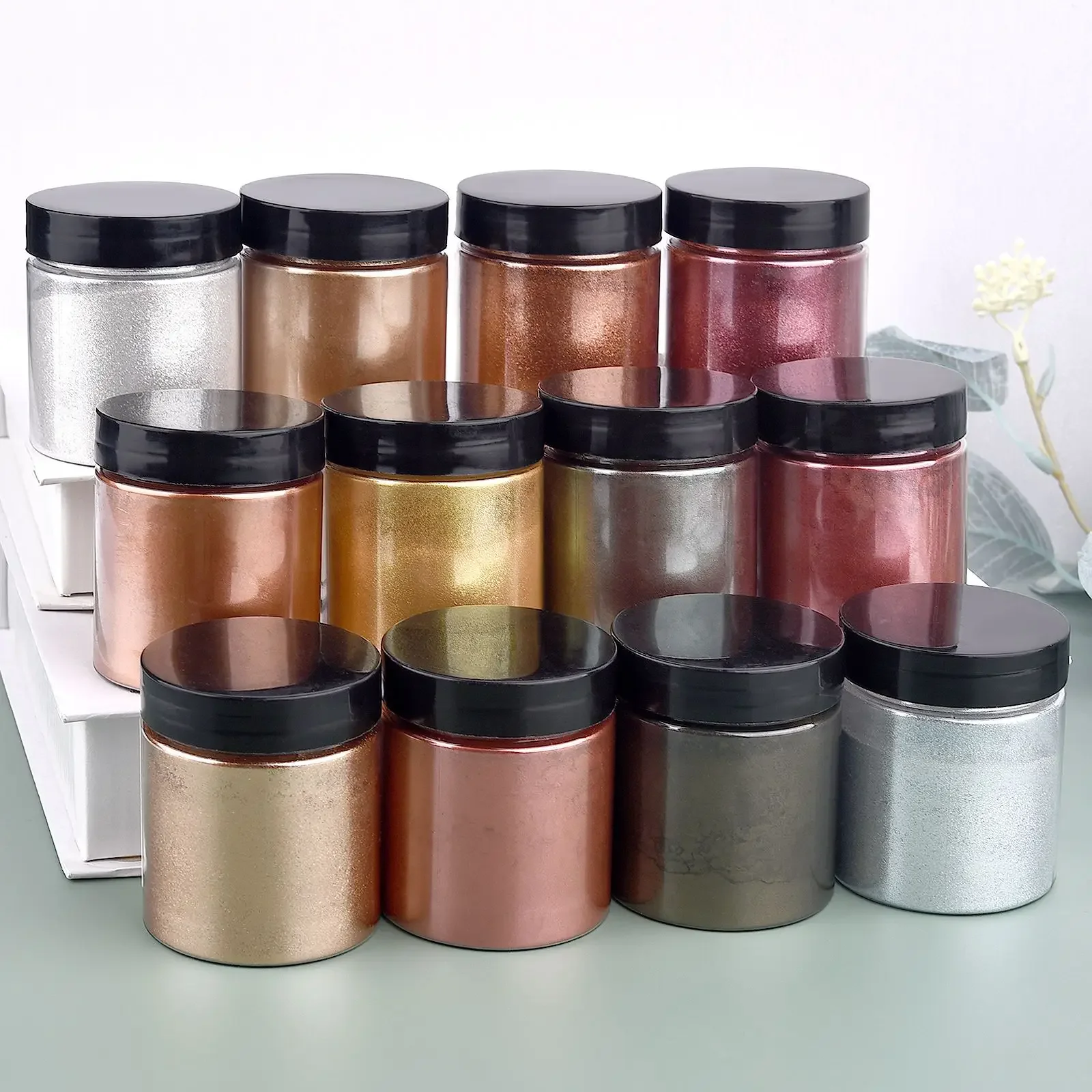 50g/botella de polvo metálico  - Resin Color Paste reseña y precio