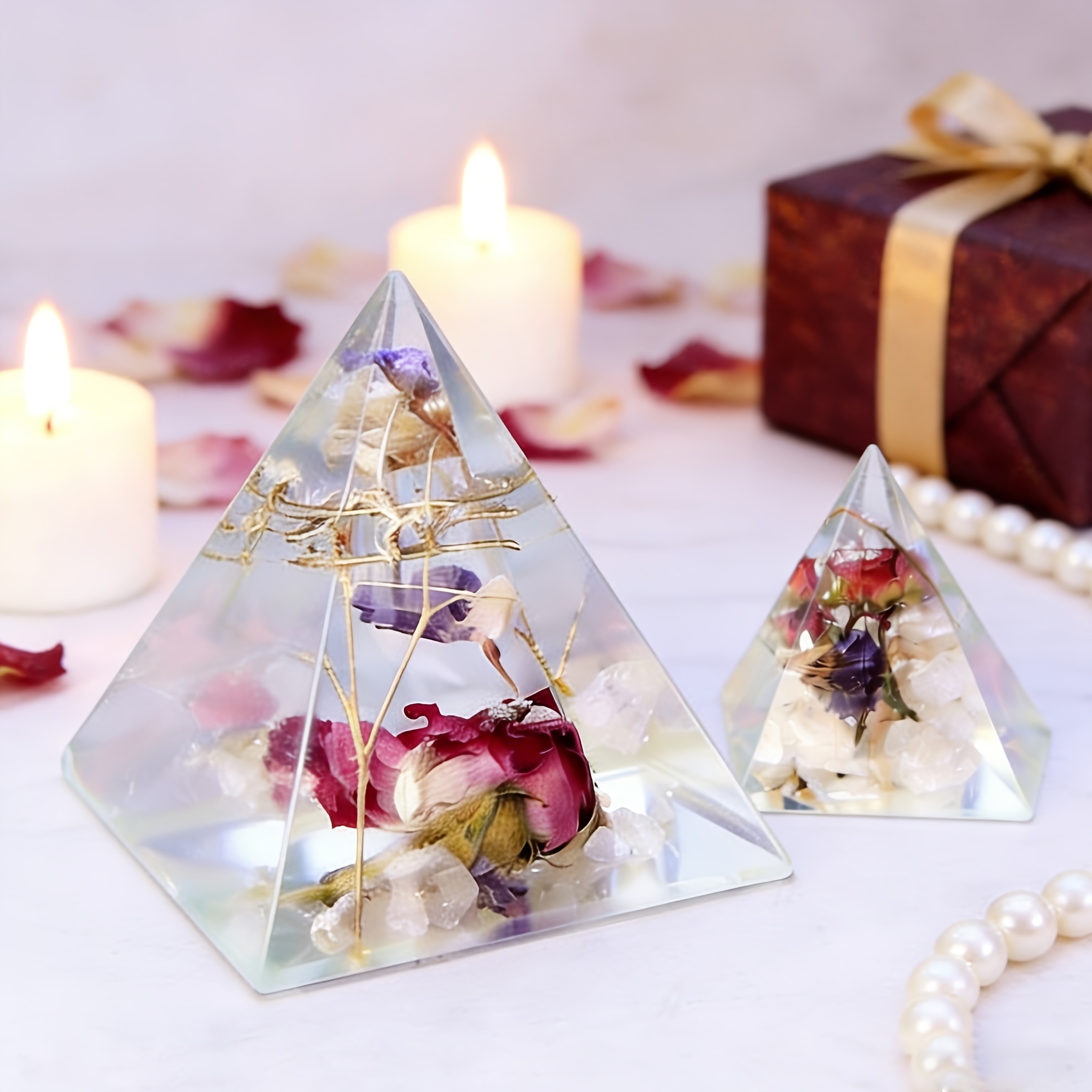 5 moldes de resina piramidales - Resin Art Jewellery reseña y precio