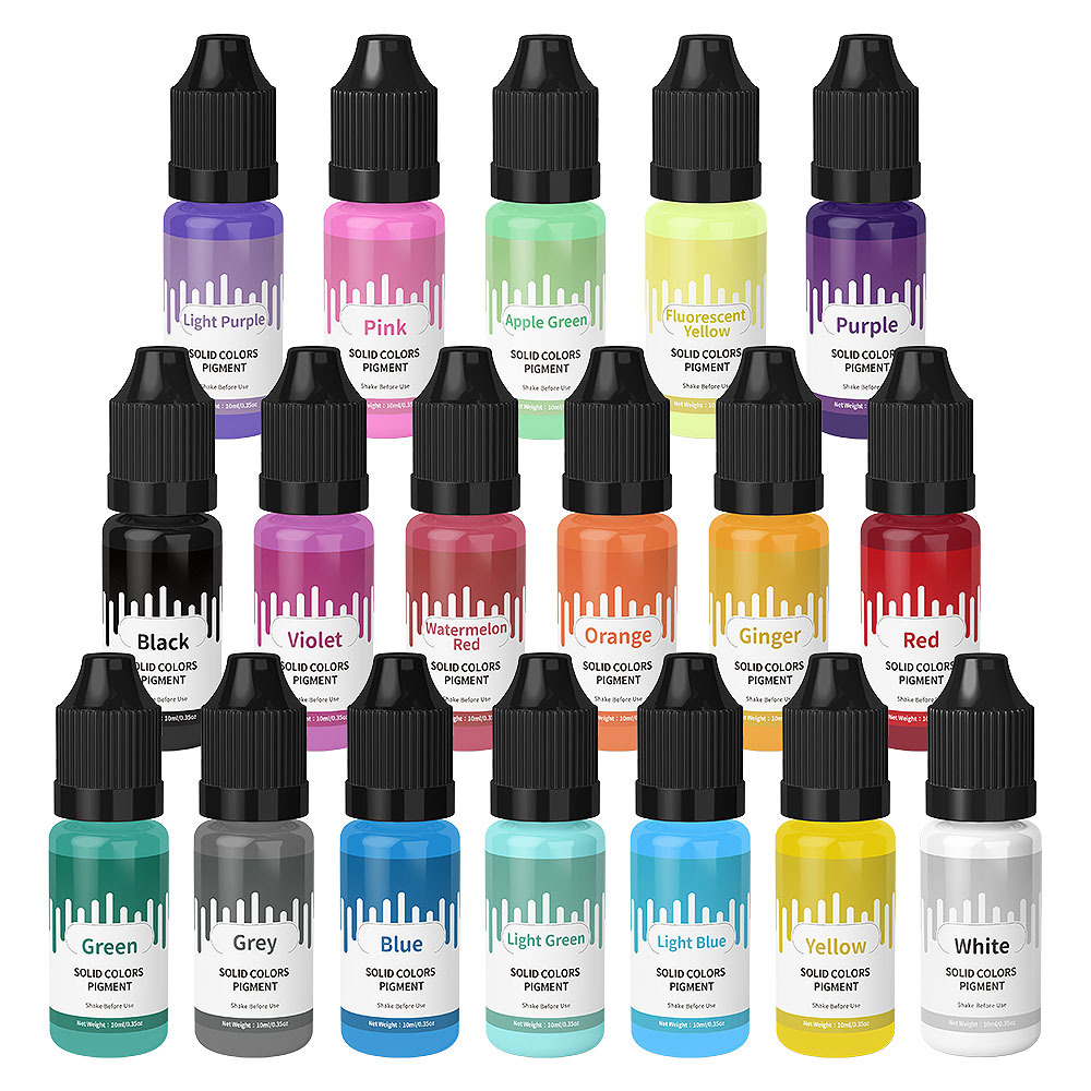18 colores 10ml Macaron Color  - Resin Color Paste reseña y precio