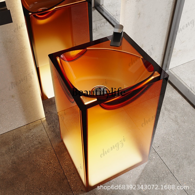 Lavabo de columna de resina tr - Resin Art In Floor reseña y precio