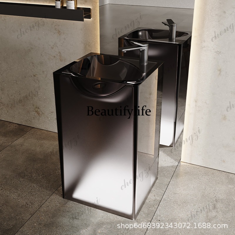 Lavabo de columna de resina tr - Resin Art In Floor reseña y precio