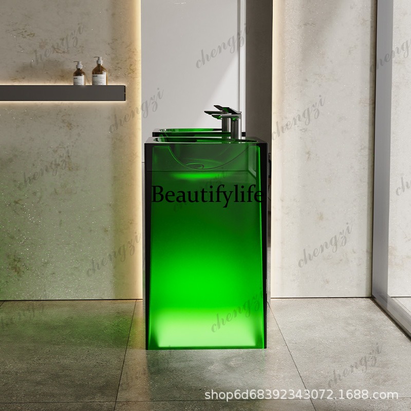 Lavabo de columna de resina tr - Resin Art In Floor reseña y precio