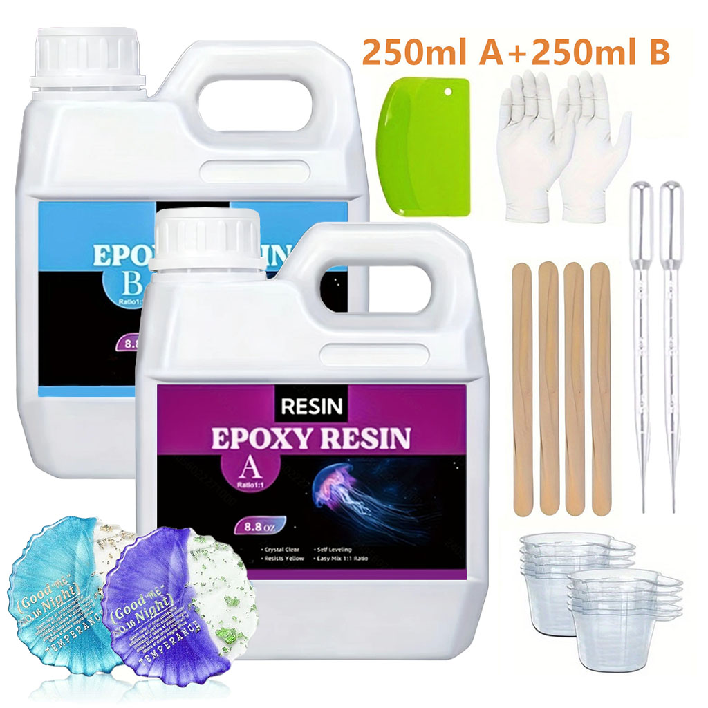 Kit de Resina Epoxi Transparen - Resin Art And Jewelry reseña y precio