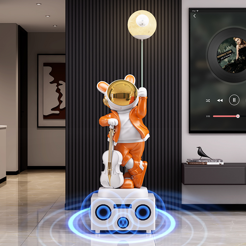 Estatua de conejo y astronauta - Resin Art In Floor reseña y precio
