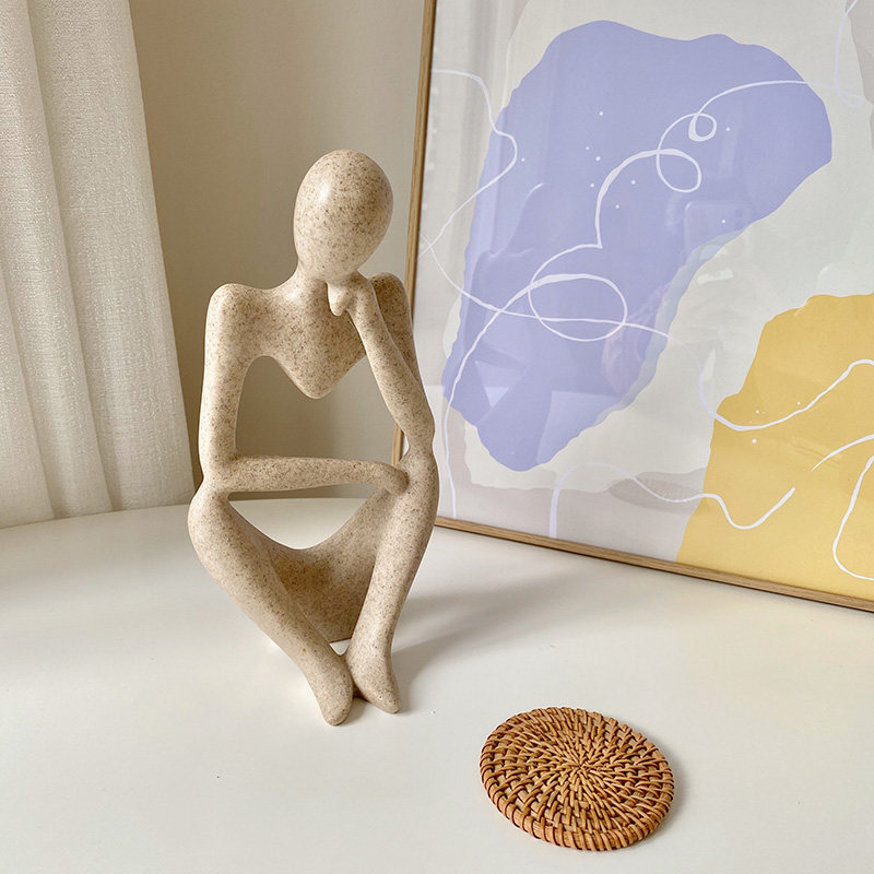 Figura abstracta de pensador e - Resin Art Instagram reseña y precio