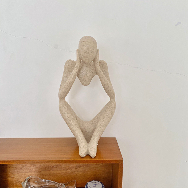 Figura abstracta de pensador e - Resin Art Instagram reseña y precio