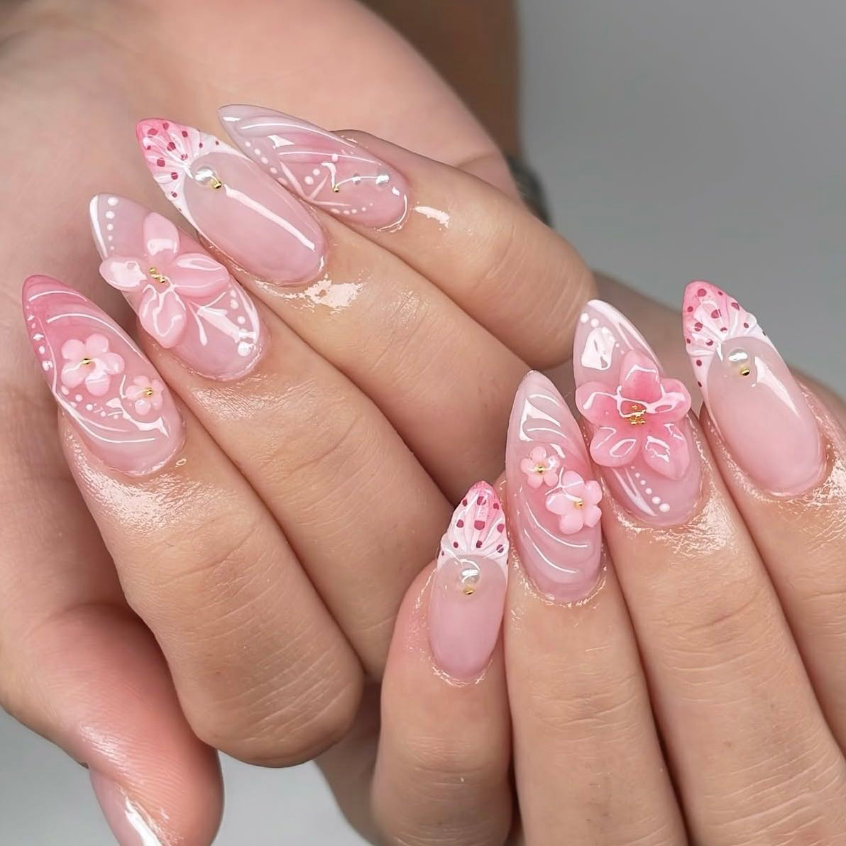 Adhesivos de uñas con diseño d - Resin Art Instagram reseña y precio