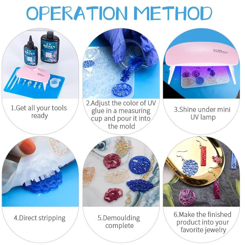 Kit de pegamento de resina UV  - Resin Art Jewellery reseña y precio