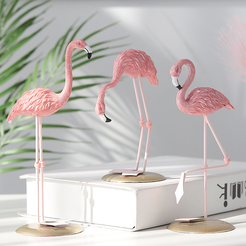 Figuras de flamencos rosas, de - Resin Art Gift For Wedding reseña y precio