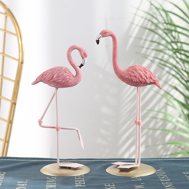 Figuras de flamencos rosas, de - Resin Art Gift For Wedding reseña y precio