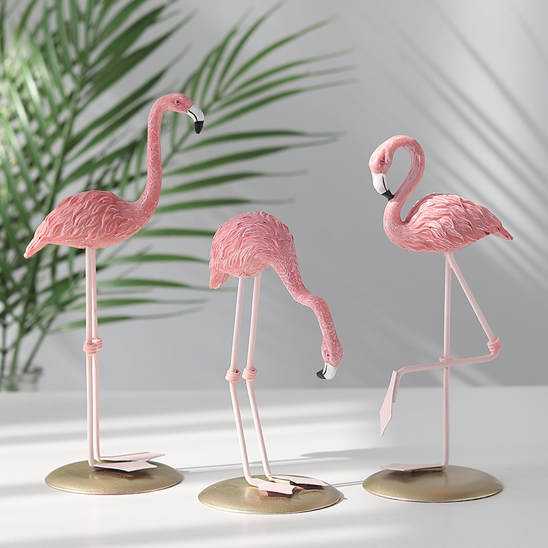 Figuras de flamencos rosas, de - Resin Art Gift For Wedding reseña y precio
