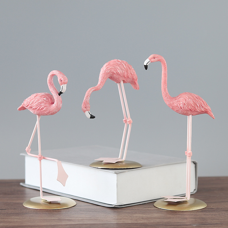 Figuras de flamencos rosas, de - Resin Art Gift For Wedding reseña y precio