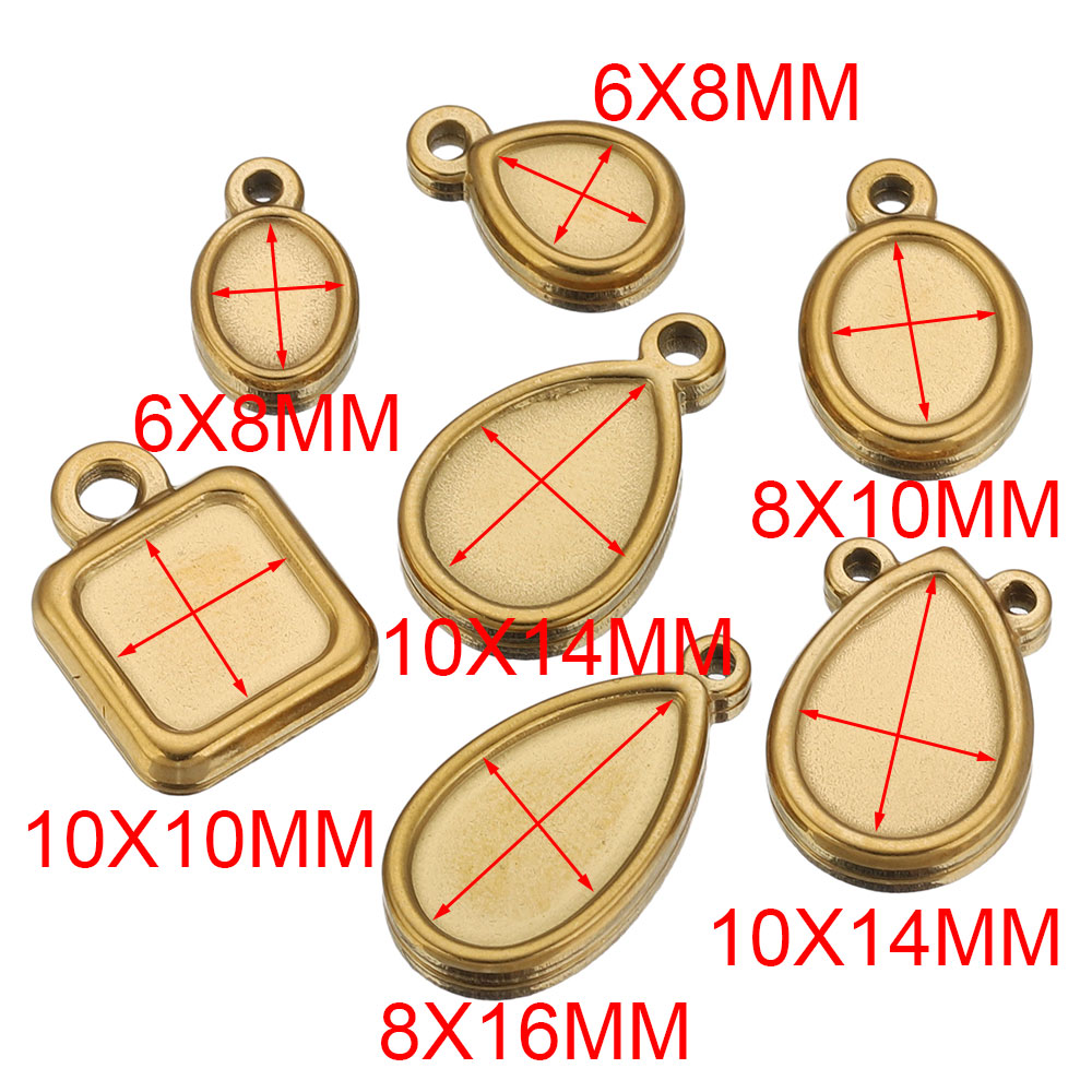 5 piezas de acero inoxidable,  - Resin Art Jewellery reseña y precio