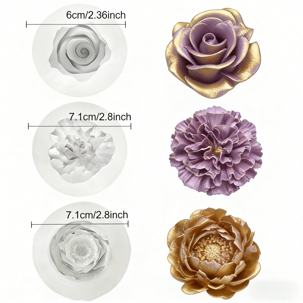 Moldes de silicona de 3 piezas - Resin Art Gift For Wedding reseña y precio