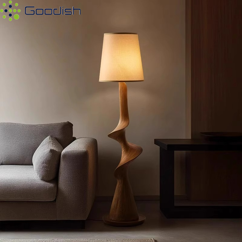 Lámpara de pie LED de madera c - Resin Art In Floor reseña y precio