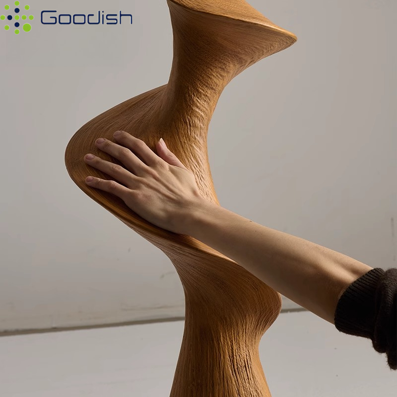 Lámpara de pie LED de madera c - Resin Art In Floor reseña y precio