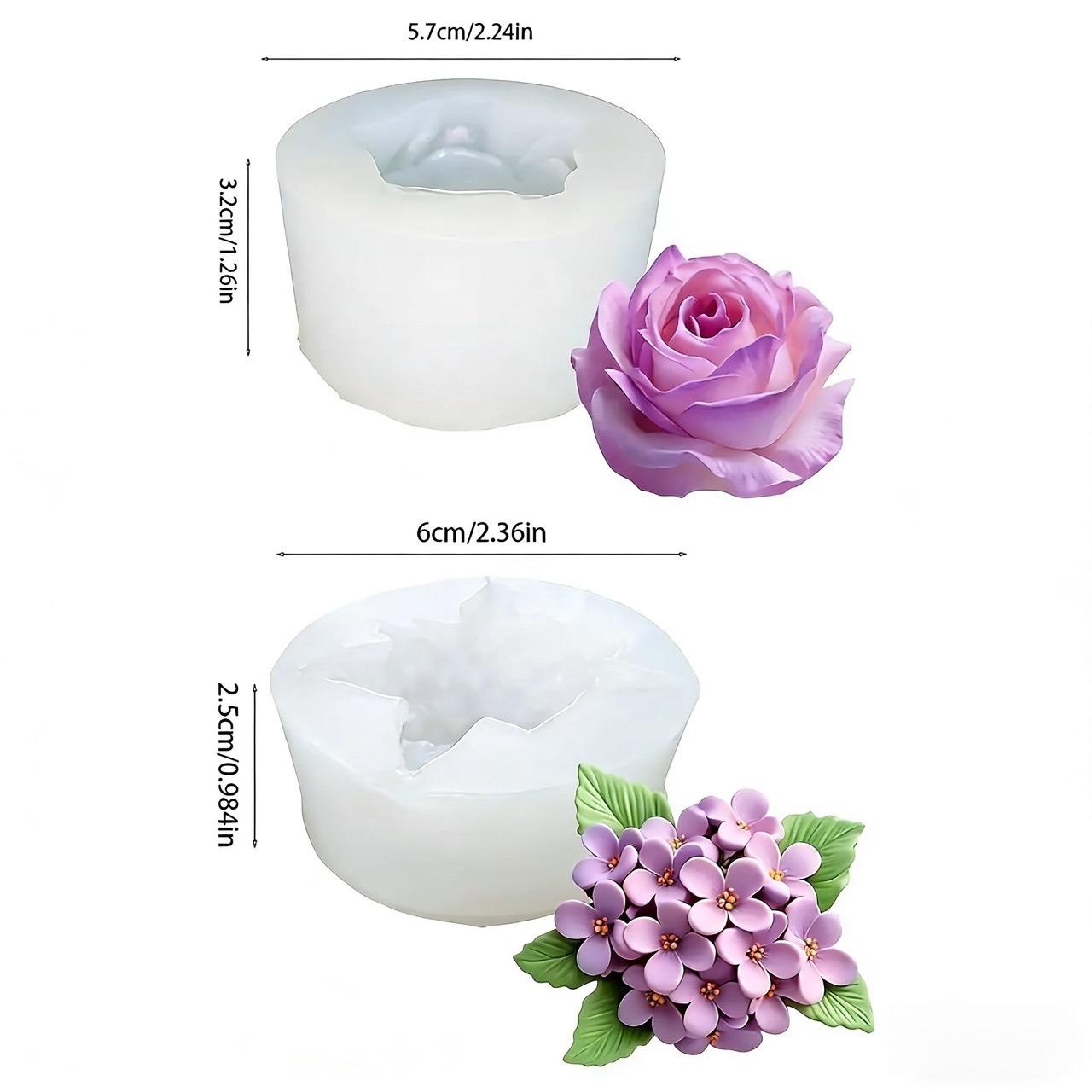 2 piezas de moldes de silicona - Resin Art Gift For Wedding reseña y precio