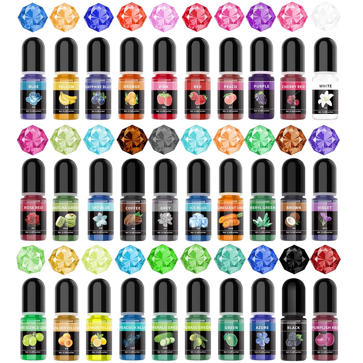 5ml/botella de pigmento de res - Resin Art And Jewelry reseña y precio