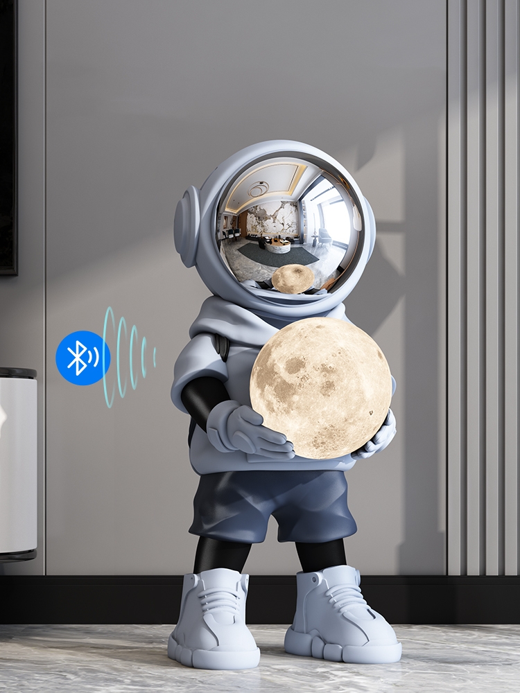 Estatua de astronauta con Blue - Resin Art In Floor reseña y precio