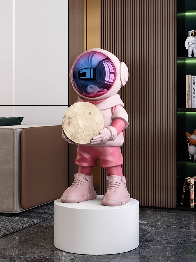 Estatua de astronauta con Blue - Resin Art In Floor reseña y precio