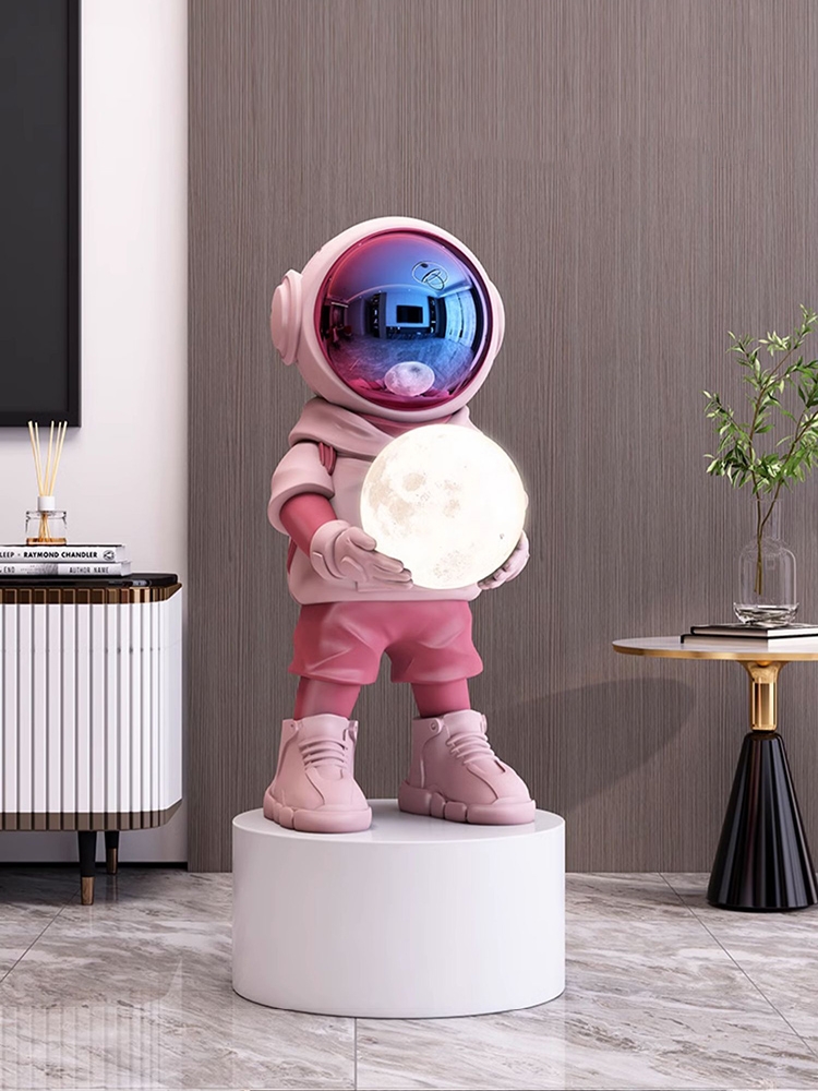 Estatua de astronauta con Blue - Resin Art In Floor reseña y precio