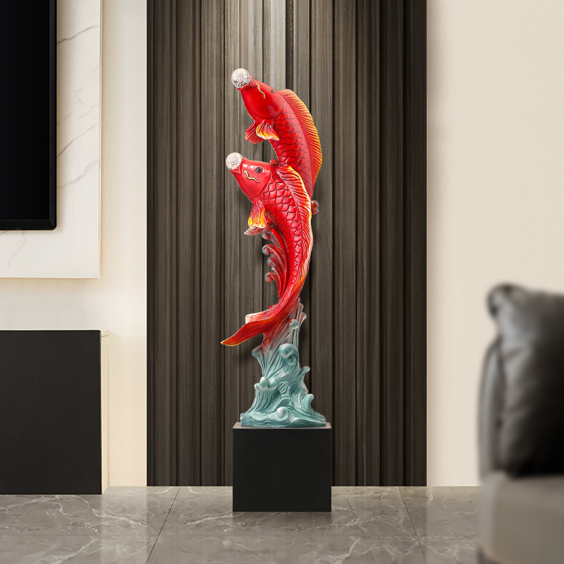 Escultura de pez de cinco sabo - Resin Art In Floor reseña y precio