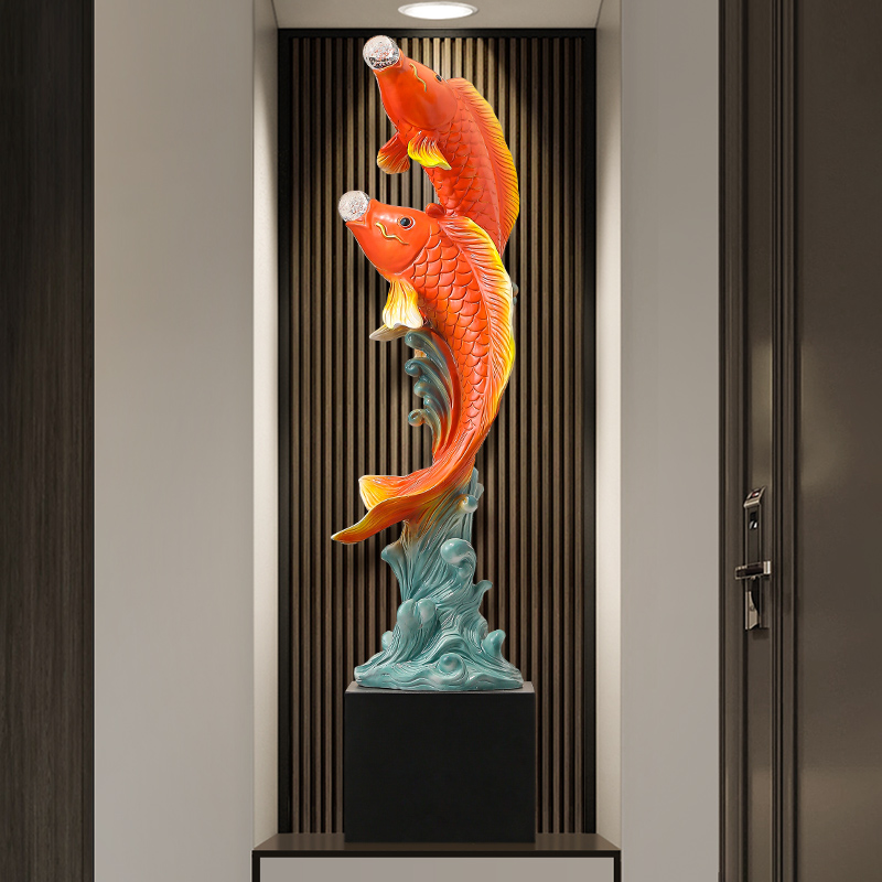 Escultura de pez de cinco sabo - Resin Art In Floor reseña y precio